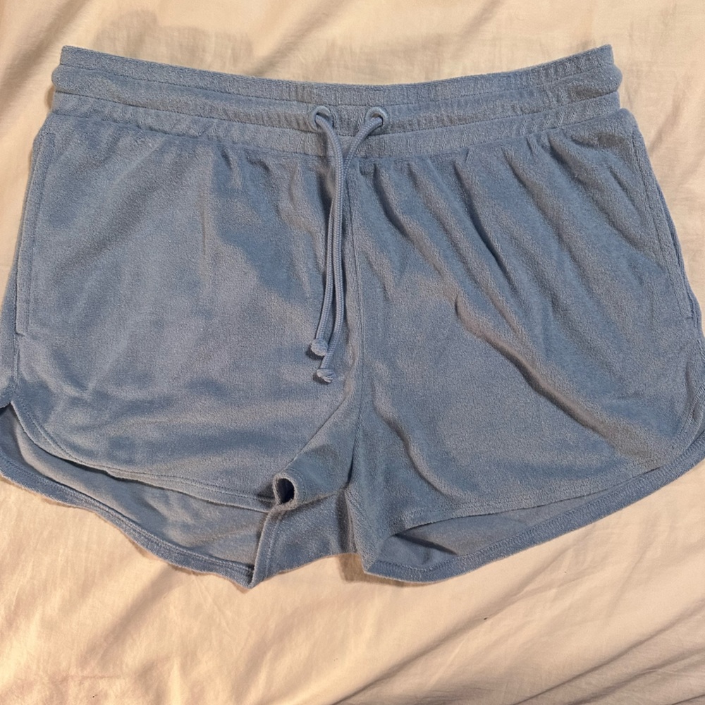 J Crew tie waist towel terry short